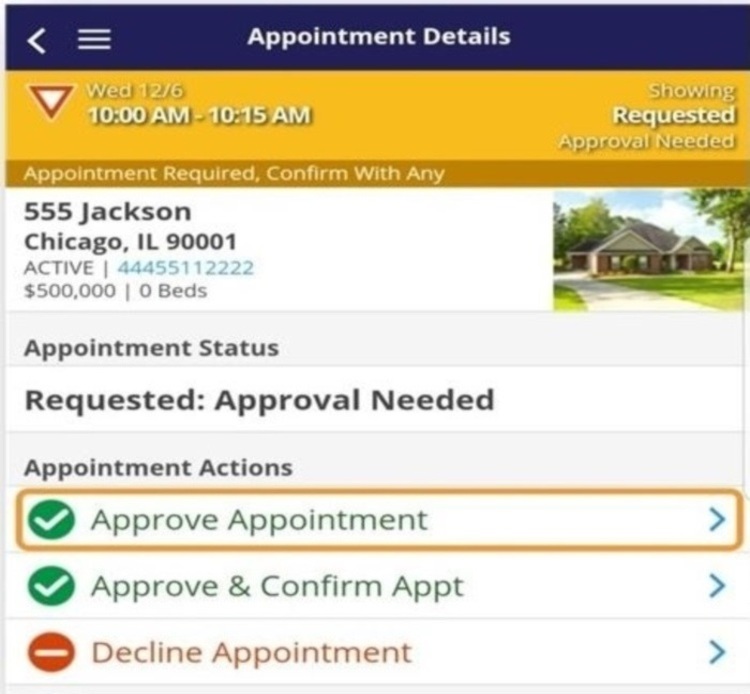 Approve showing requests effortlessly with Nagy Properties' app. Receive instant notifications for appointment requests and manage them with a single click via text, email, or phone. Stay updated on upcoming appointments and agent feedback. Call us at 704-533-3838 for more information.