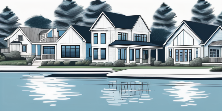 A serene lakefront view in mooresville