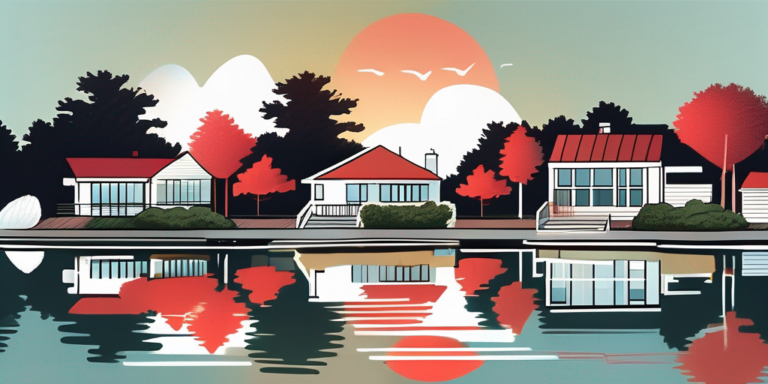 A serene waterfront scene in cornelius